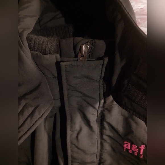 Abercrombie & Fitch Weather Warrior Winter Coat Size Youth XL  black / red - Picture 12 of 14